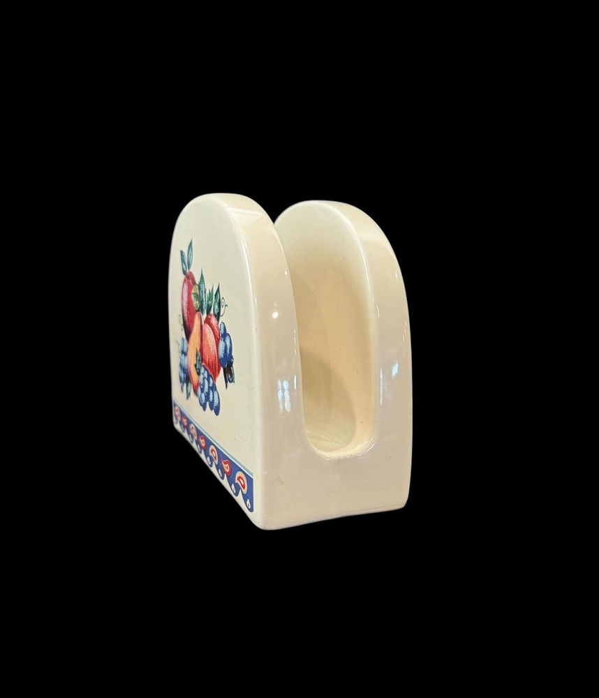 Vintage Benchmark Home Fruit Napkin Holder