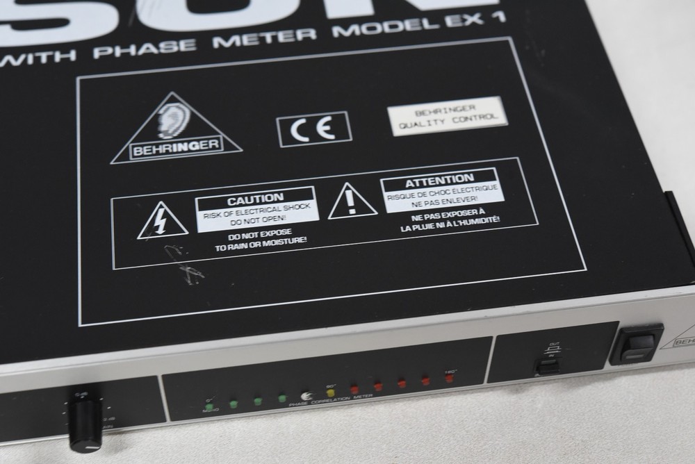Behringer Edison EX-1 Stereo Image Processor Phase Meter Rack Mount Unit