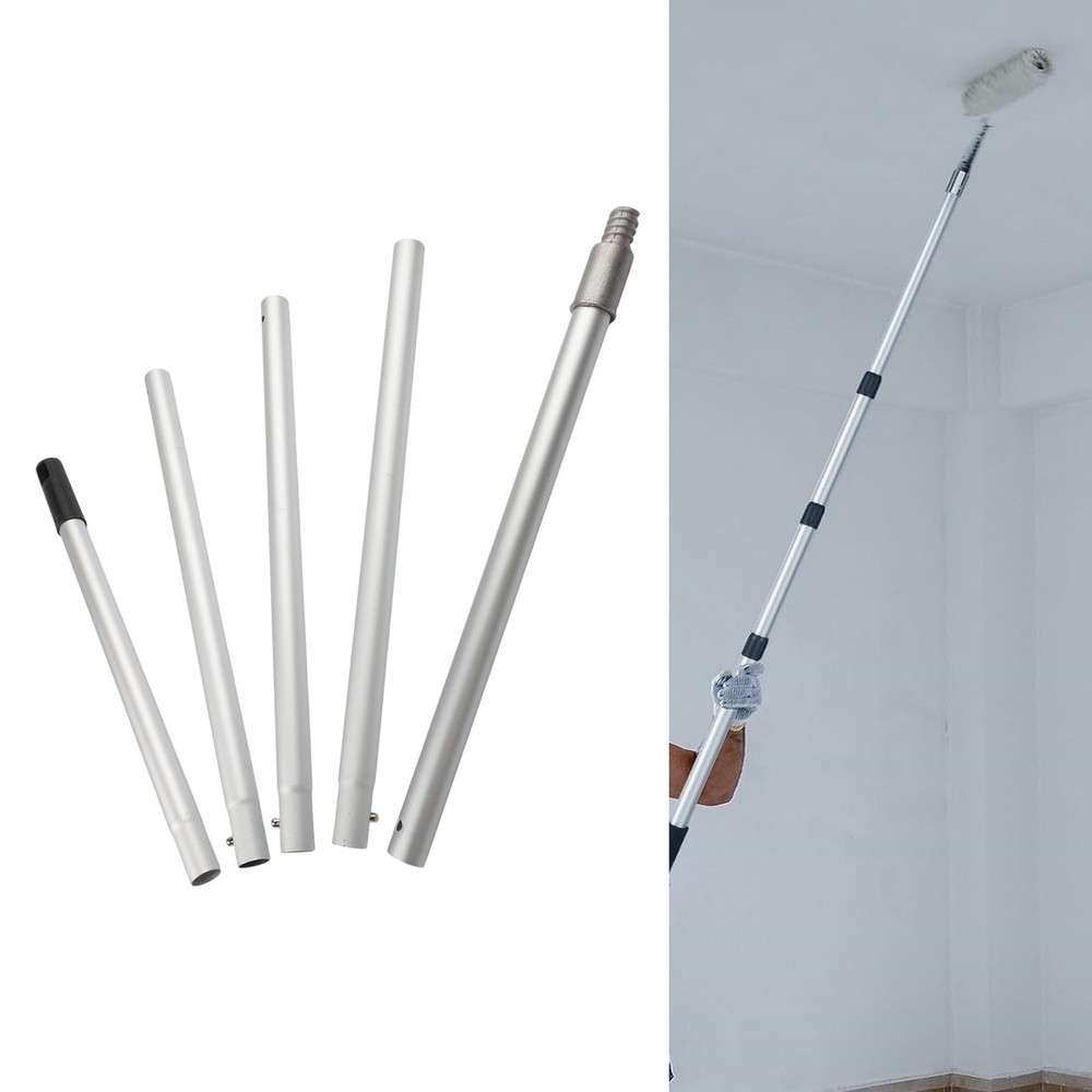 12ft Adjustable Pole with 9 Sections for Reaching For High Areas Easily
