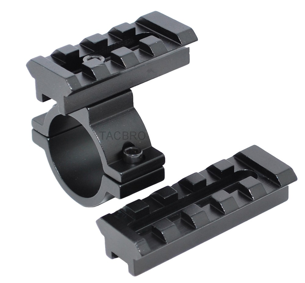 Scope Barrel Mount 1'' Ring Adapter with Picatinny Rail