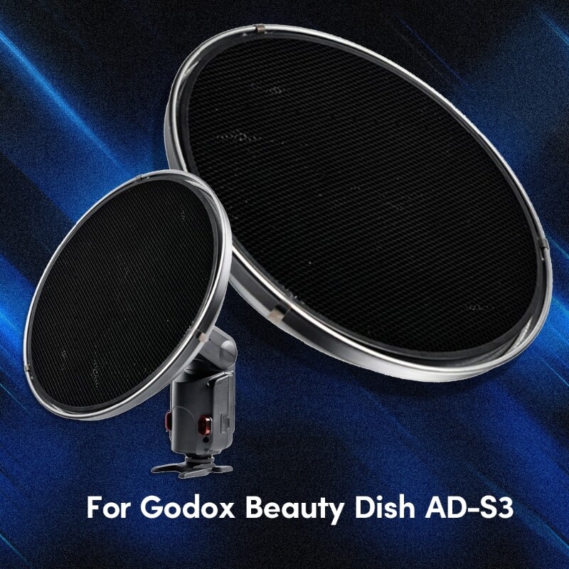 Grid Flash Diffuser Beauty Dish ADS3 with Grid for AD200\AD360/II Light Control