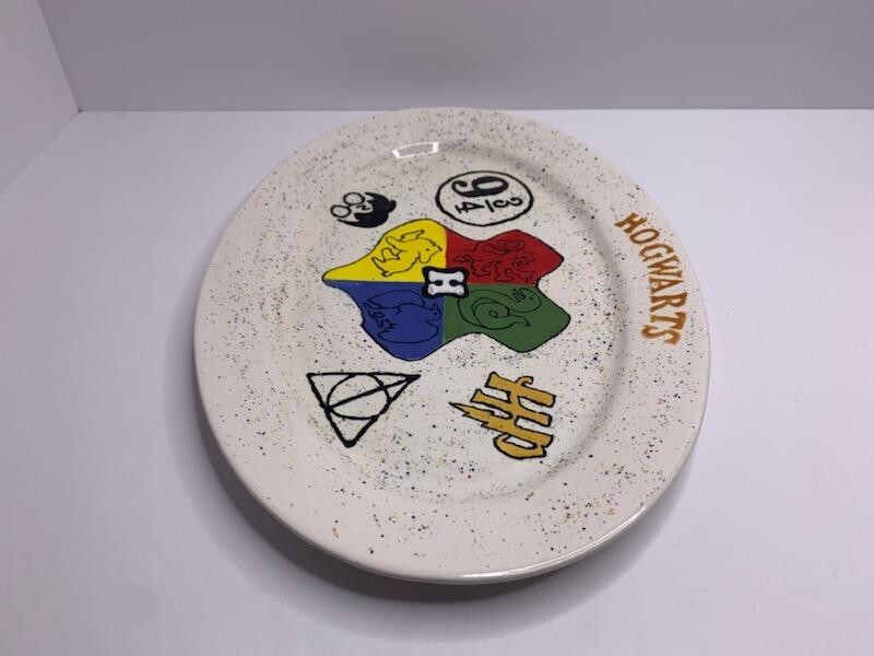 OOAK Personalized Harry Potter Hogwarts Serving Platter Unique!