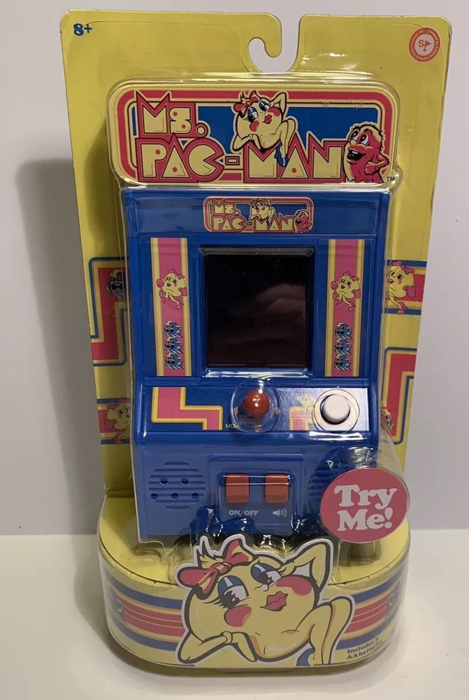 NEW Ms. Pac-man Handheld Electronic Mini Handheld Arcade Game Basic Fun #09614