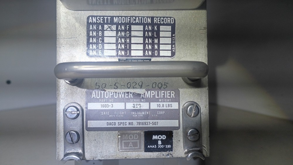 Working Safe Flight 1603-3 Autopower Amplifier
