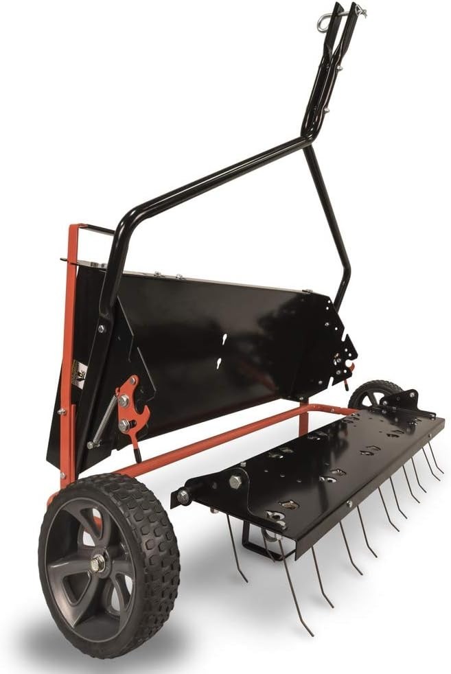 Space-Saving 40-Inch SmartLink Lawn Dethatcher - Lightweight & Effective