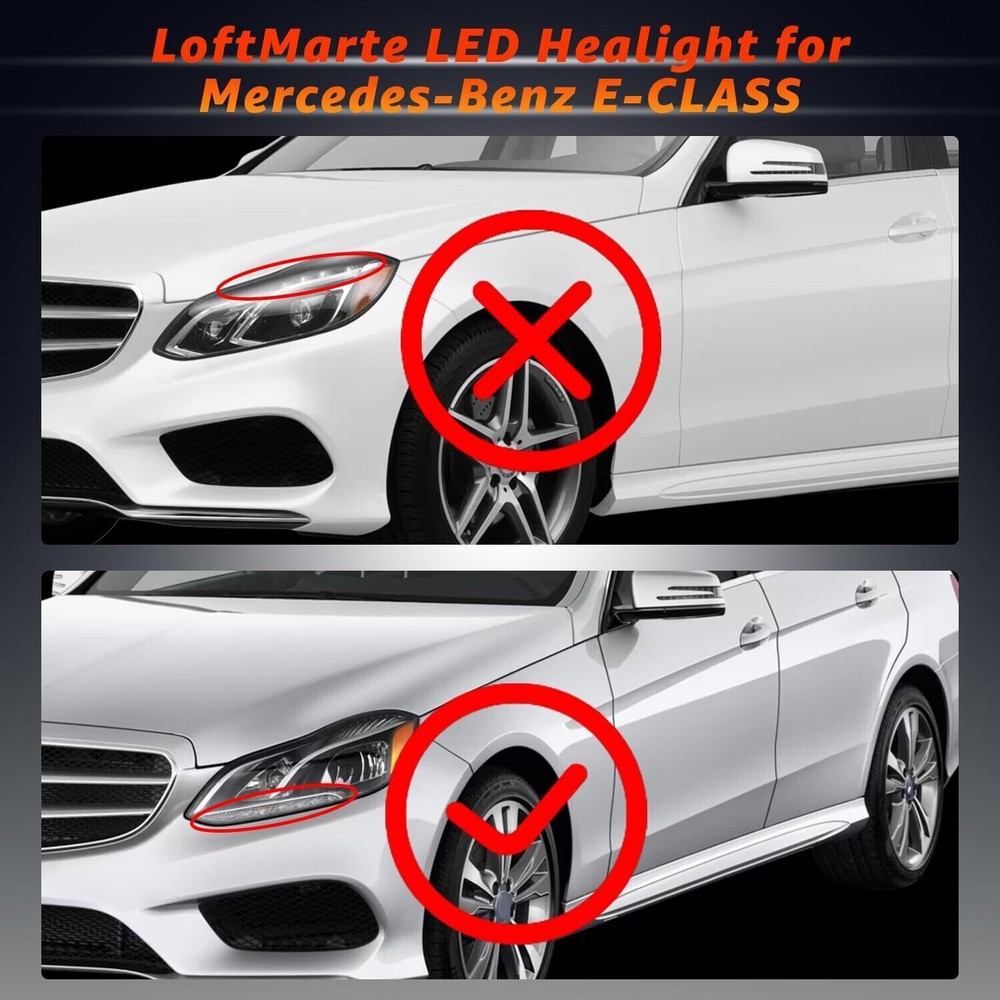 For 2014-2016 Mercedes-Benz E-Class W212 Halogen Headlight Headlamp Driver Side