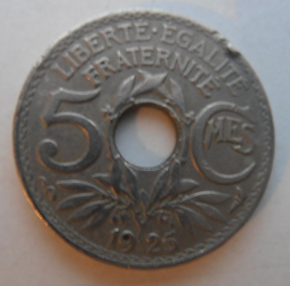 FRANCE 5 CENTIMES 1925