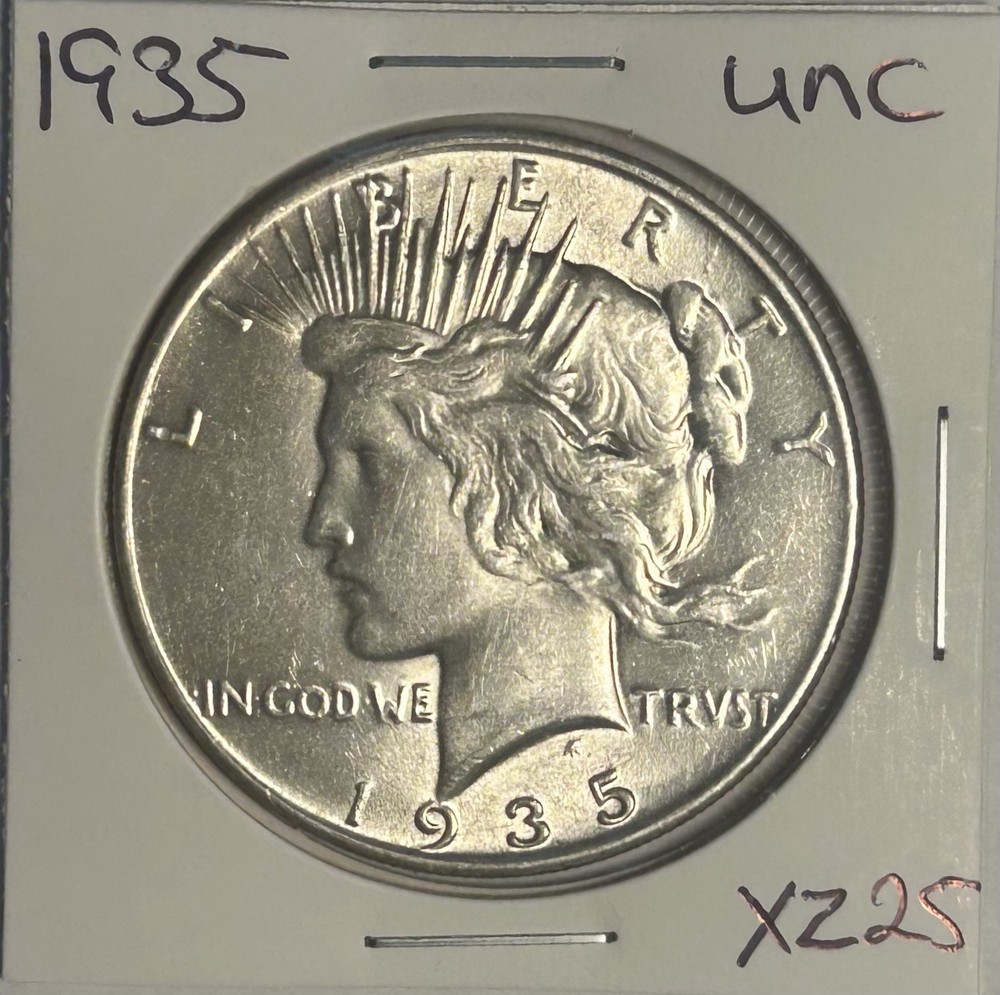 1935 Peace Silver $1 Dollar Coin Uncirculated