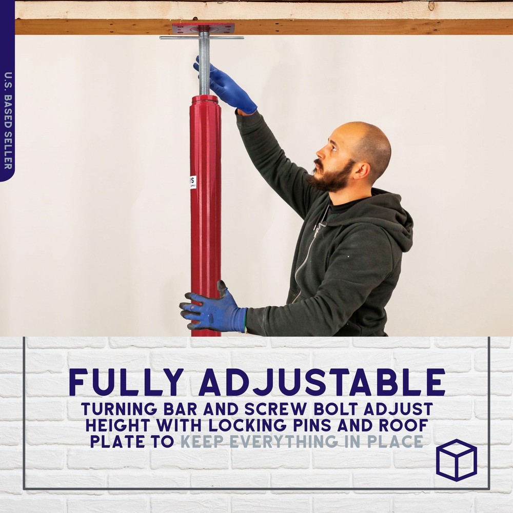 BISupply Adjustable Floor Jack Post Basement 1pk - 150in Ceiling Support Pole