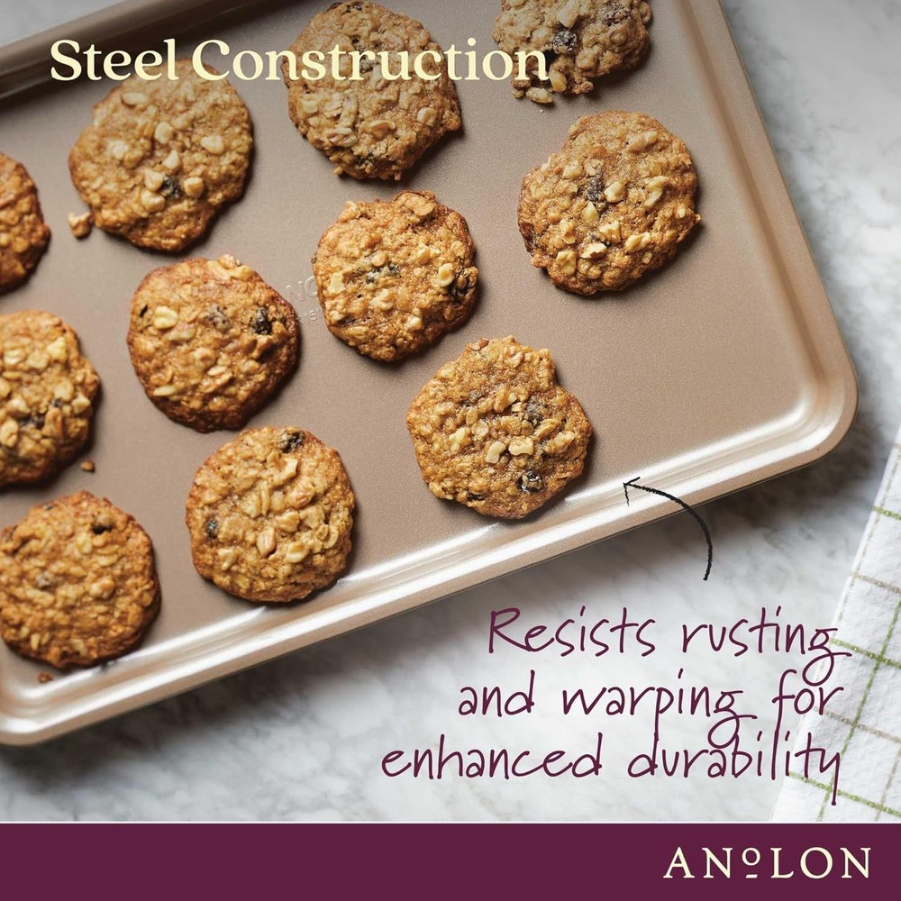 Gourmet Nonstick Bakeware Set W/ Nonstick Cookie Sheets / Baking Sheets 3 Piece
