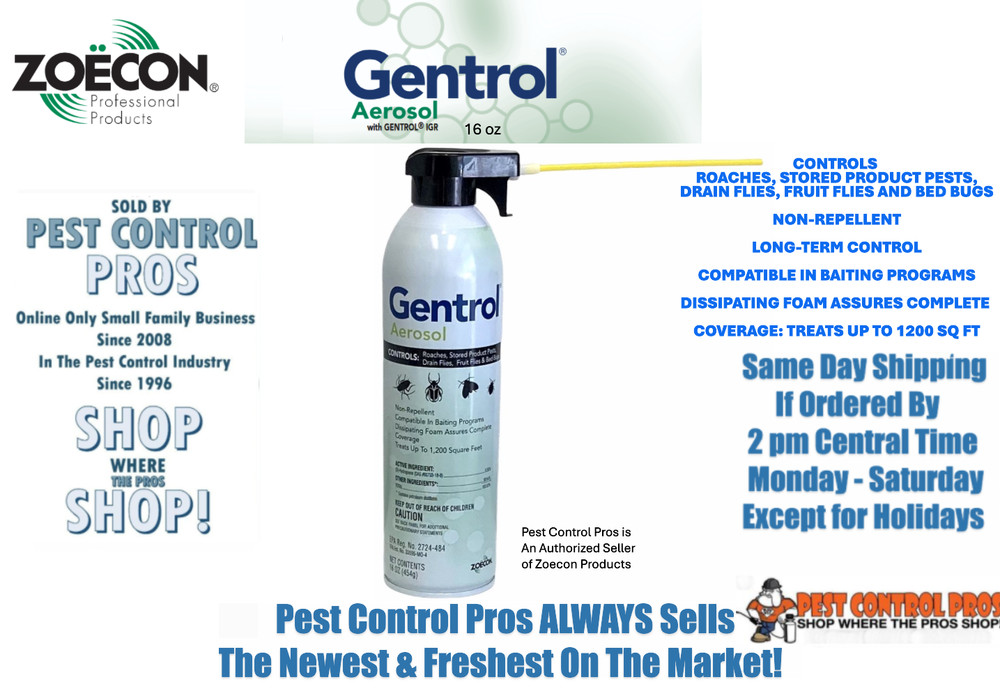 16 oz Gentrol IGR Insect Growth Regulator AEROSOL Drain Fruit Fly Roach Control