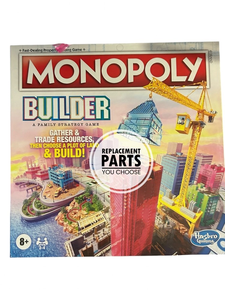 Monopoly Builder Board Game REPLACEMENT PARTS PIECES YOU CHOOSE
