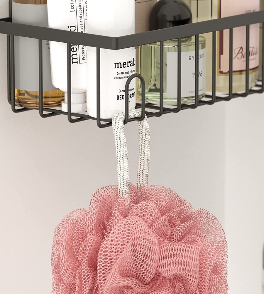 2 PCS Shower Caddy 4 PCS Adhesive Sticker Replacement Hook-B8