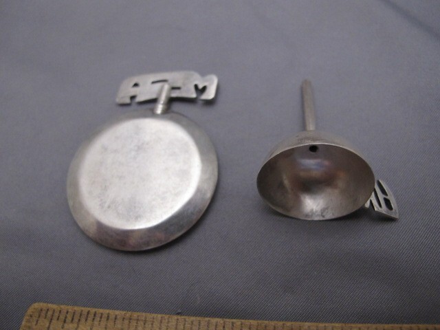 Fine LEONORE DOSKOW Handmade Sterling PERFUME FLASK & FUNNEL-Initials MSA