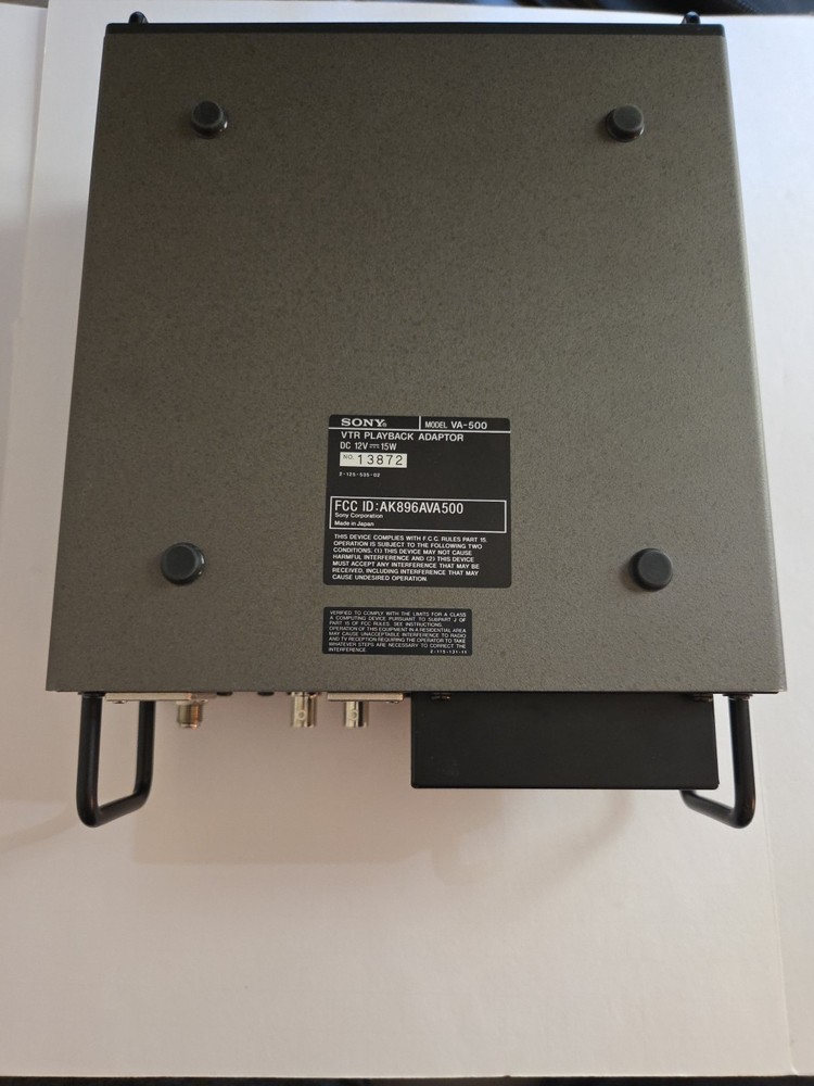 Sony VTR PlayBack Adaptor VA-500