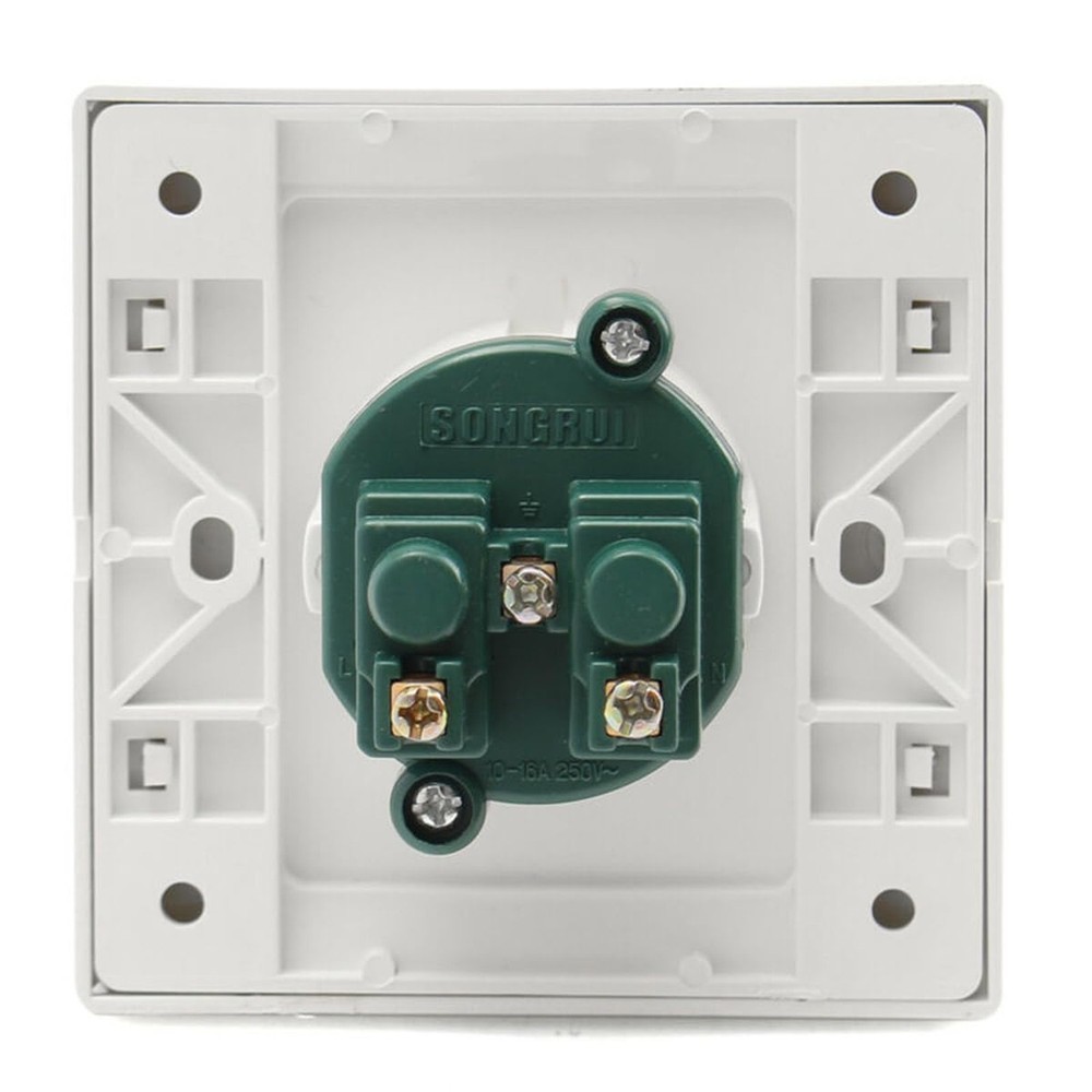 Single EU German Standard Electrical Plug Socket Wall Power Outlet Panel 16A ...