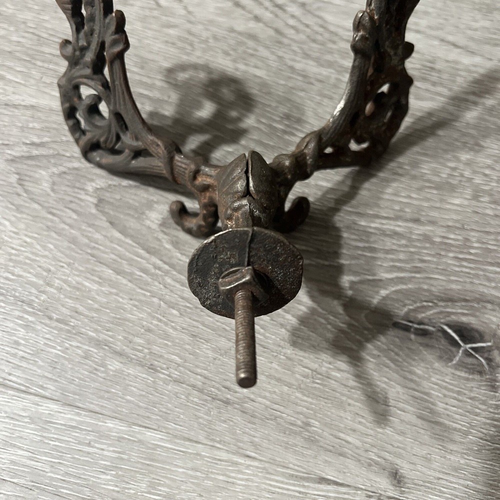 Victorian cast iron decorative hooks (Floral Design)