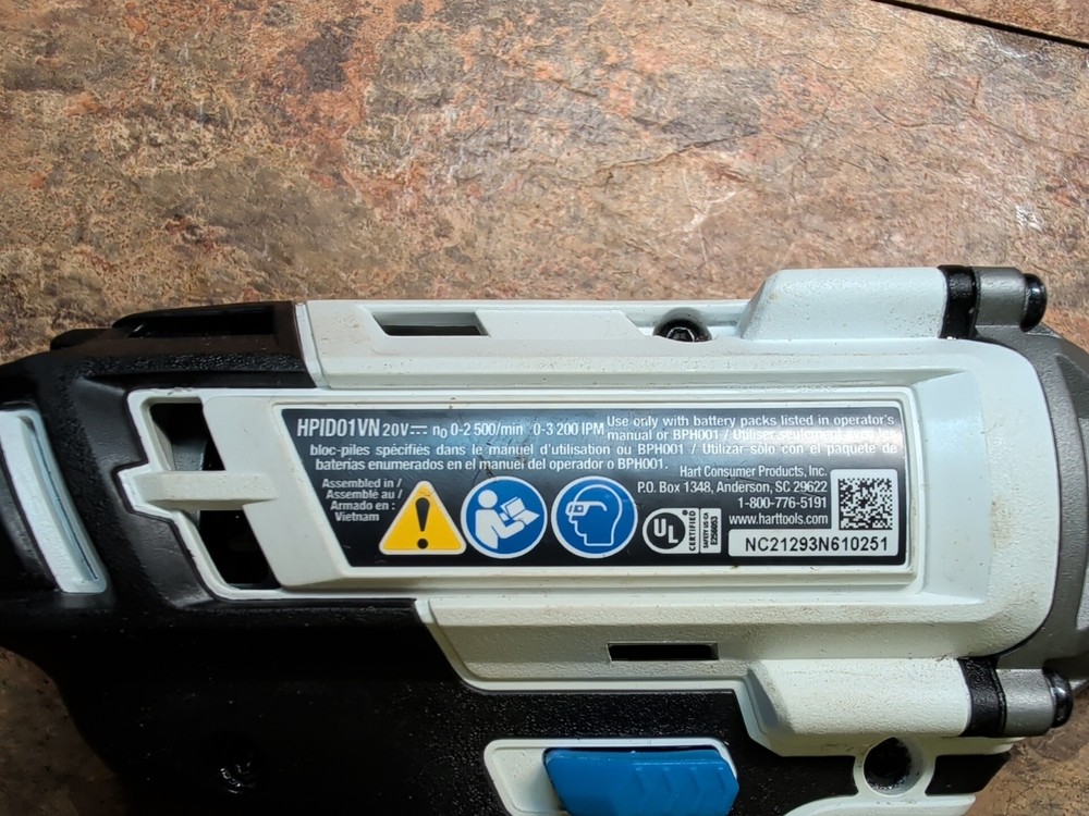 Hart 1/4" HPID01VN 20-Volt Cordless Impact Driver Bare *Tool Only*