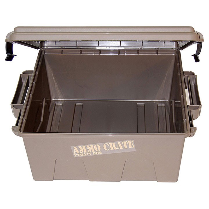MTM Ammo Crate Utility Box Dark Earth 85 lbs Stackable Water Resistant Storage