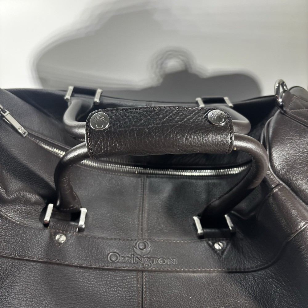 Ossington Genuine Leather Weekender, Dark Brown