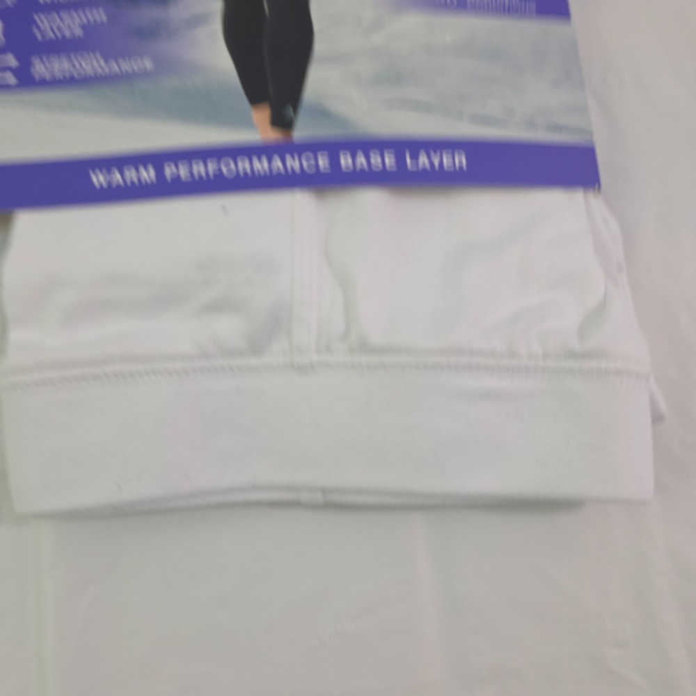 Reebok Women's Performance Base Layer White Pants & Top - 2 PC Set - Size Small