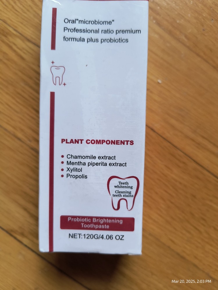 3X SP-6 Toothpaste Probiotic Brightening Toothpaste Teeth Whitening Ex 11/27