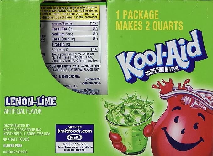 Kool-Aid Lemon Lime Soft Drink Mix | ( Pack of 96 )