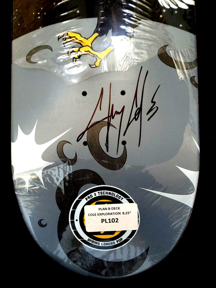Chris Cole Signed Plan B Exploration Cole 11 Autograph Skateboard Auto Deck