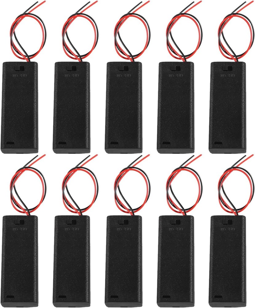 AAA 2x 1.5V Battery Holder Case Back Cover & Cable with Switch