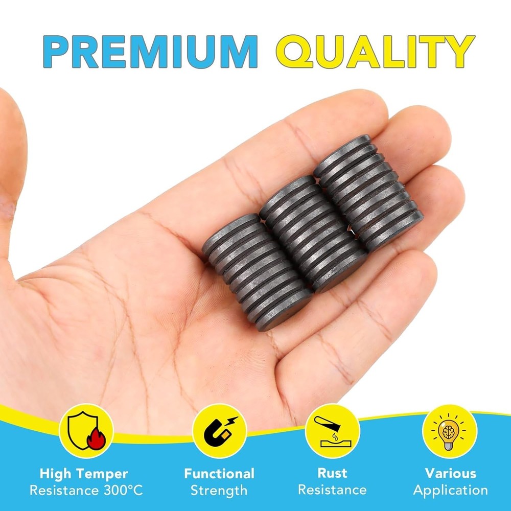 Round Disc Magnets for Crafts & Science Projects