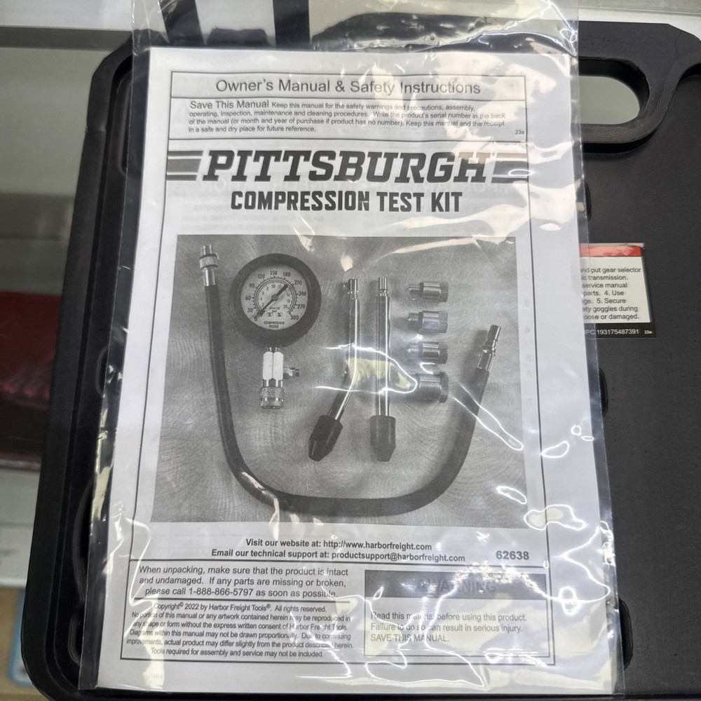 Pittsburgh Compression Kit 62638 Complete W/case FREE SHIPPING