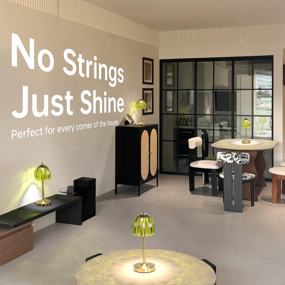 Cordless Small Table Lamp with 5000mAh Battery & Touch Control - 3 Adjustable...