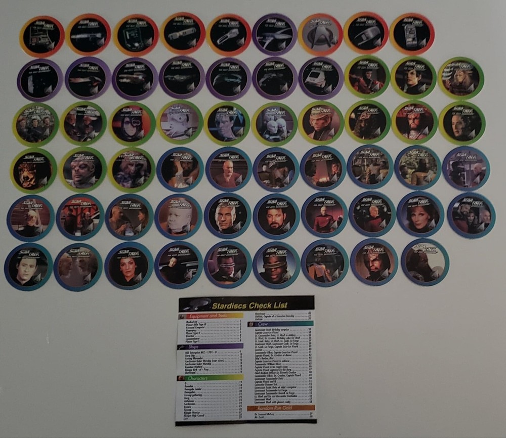 Star Trek The Next Generation  Launch Edition Stardiscs 58 Discs