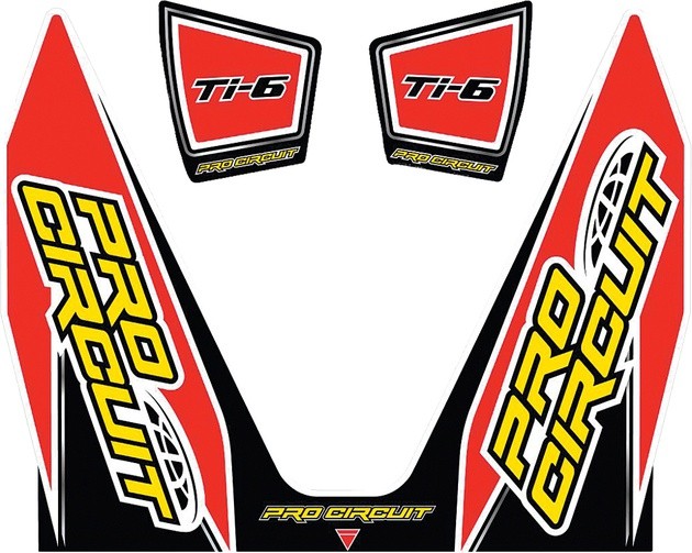 Pro Circuit Replacement Sticker for Pro Circuit Ti-6 Titanium Muffler