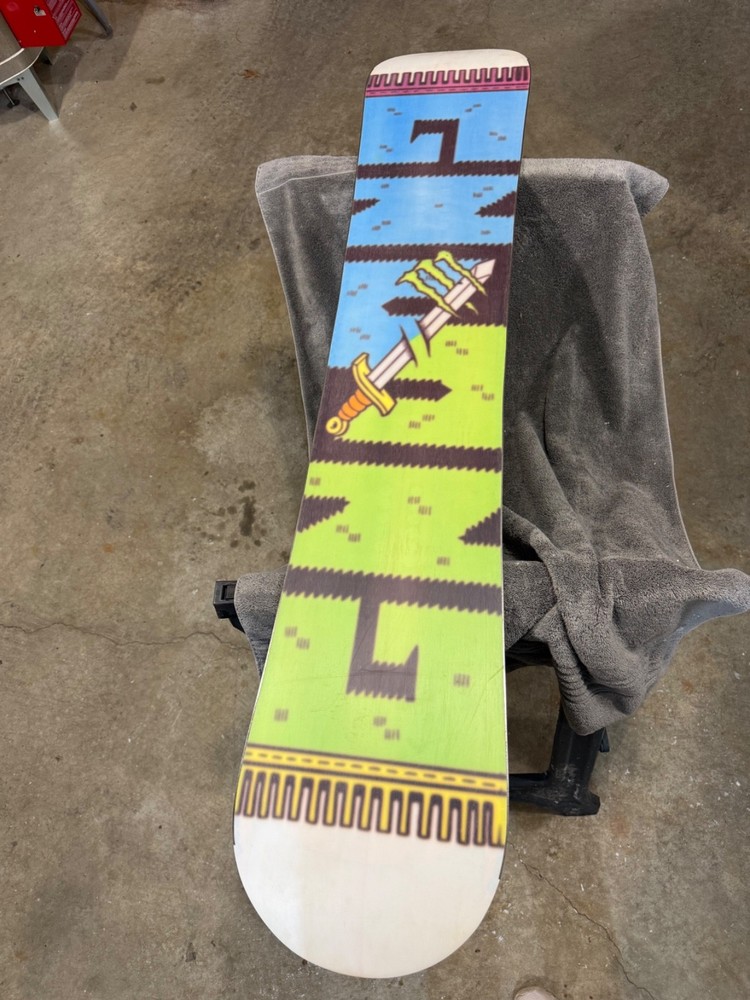 The GNU Dingo Monster Energy Snowboard Size 158 Good Shape