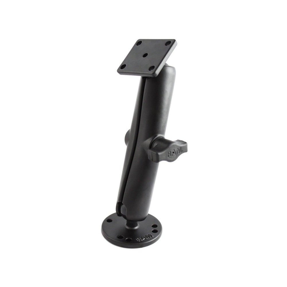 RAM-B-139U-C  RAM Drill-Down Double Ball Mount with Rectang...