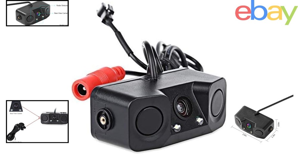 Dual Radar Sensor Backup Camera with Waterproof Design for Easy Installation