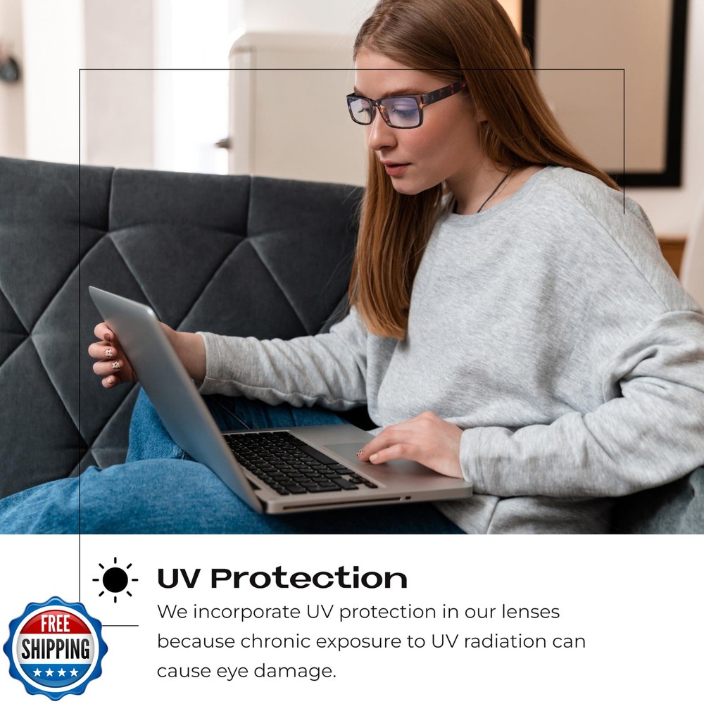 Readerest 1.25 Blue Light Reading Glasses - Lightweight Computer Glasses - Ey