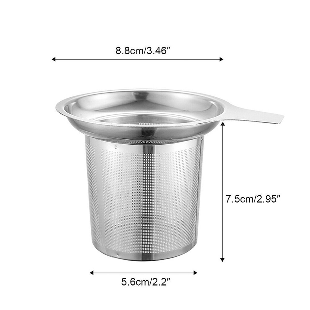 Tea Infuser Tea Leak 304 Stainless Steel Humanized Handle Mesh Strainers