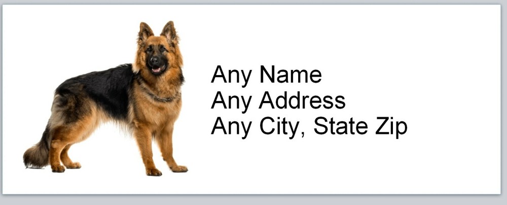 Personalized Address Labels German Shepherd (AC 772)