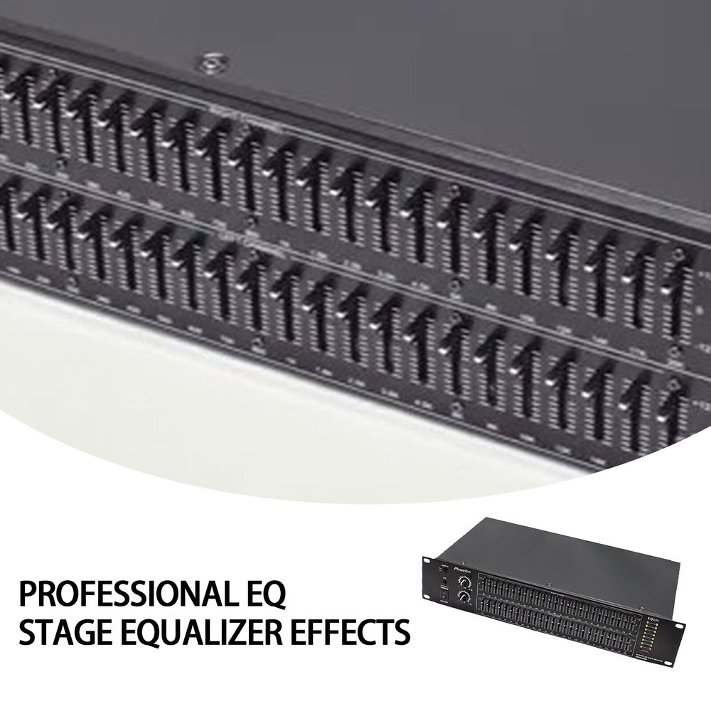 EQ231 Dual 25-Band Stereo EQ Graphic Equalizer Hifi Bluetooth Equalizer 220V