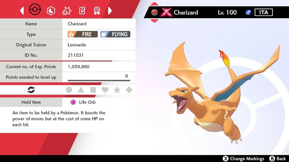 Event Charizard Champion For Pokemon Sword & Shield