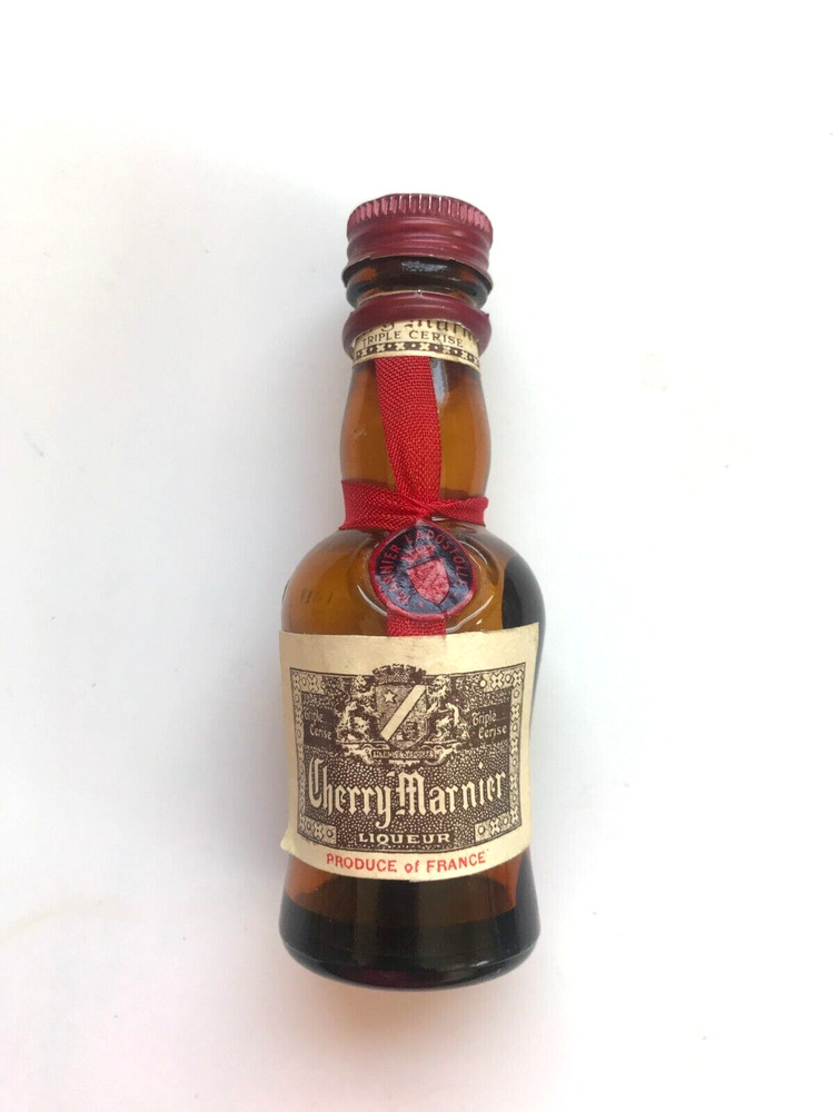 CHERRY MARNIER LIQUEUR MINI BOTTLE EMPTY TO COMPLY WITH EBAY RULES