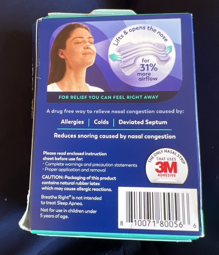 BREATHE RIGHT- EXTRA STRENGTH CLEAR 44 Ct