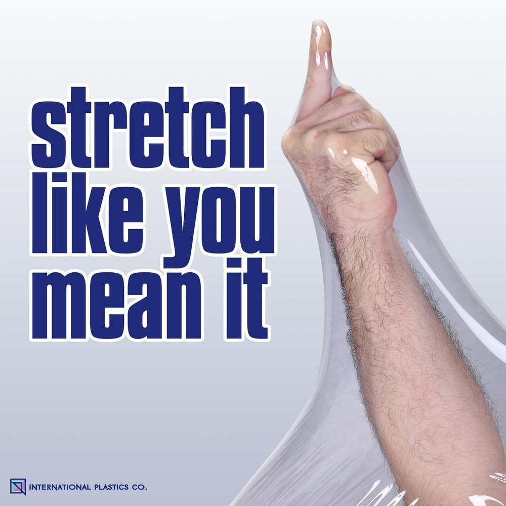 Plastic Stretch Film/Wrap 15" 1200ft Clear Durable