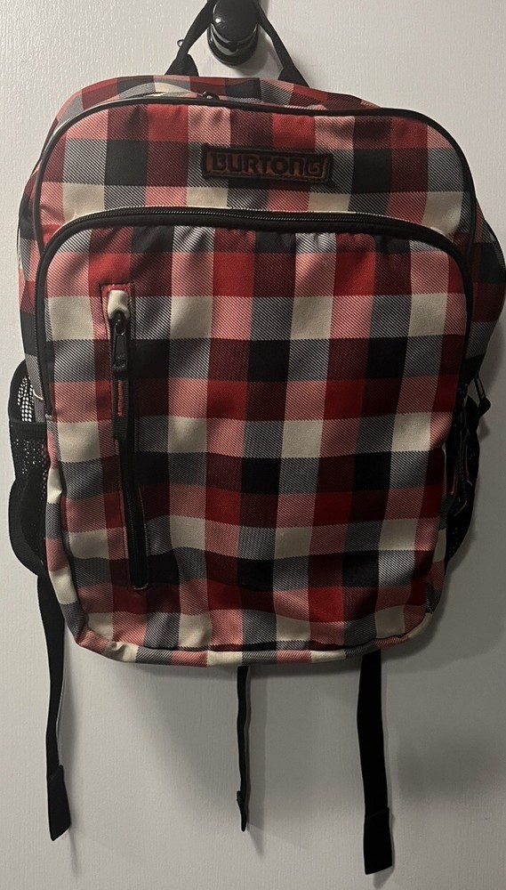 Burton Backpack Red/White/Black Checkered Lightweight
