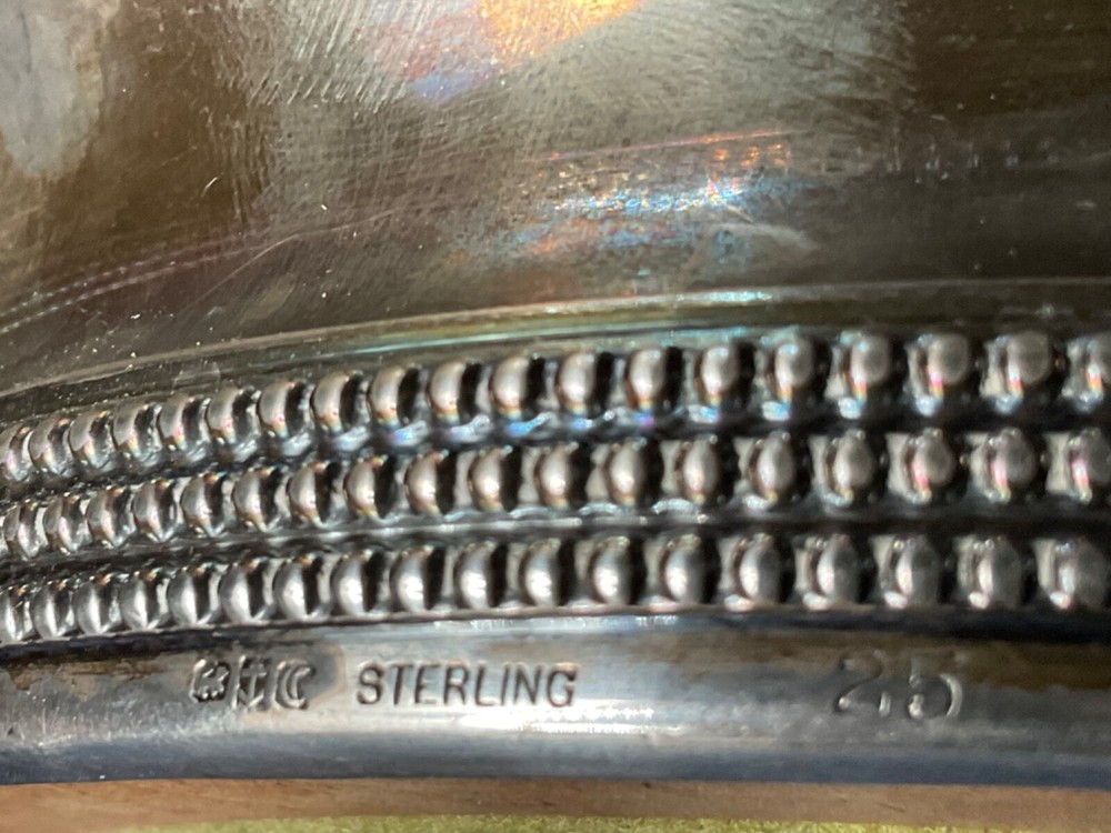 ANTIQUE GORHAM STERLING BOTTLE COASTER