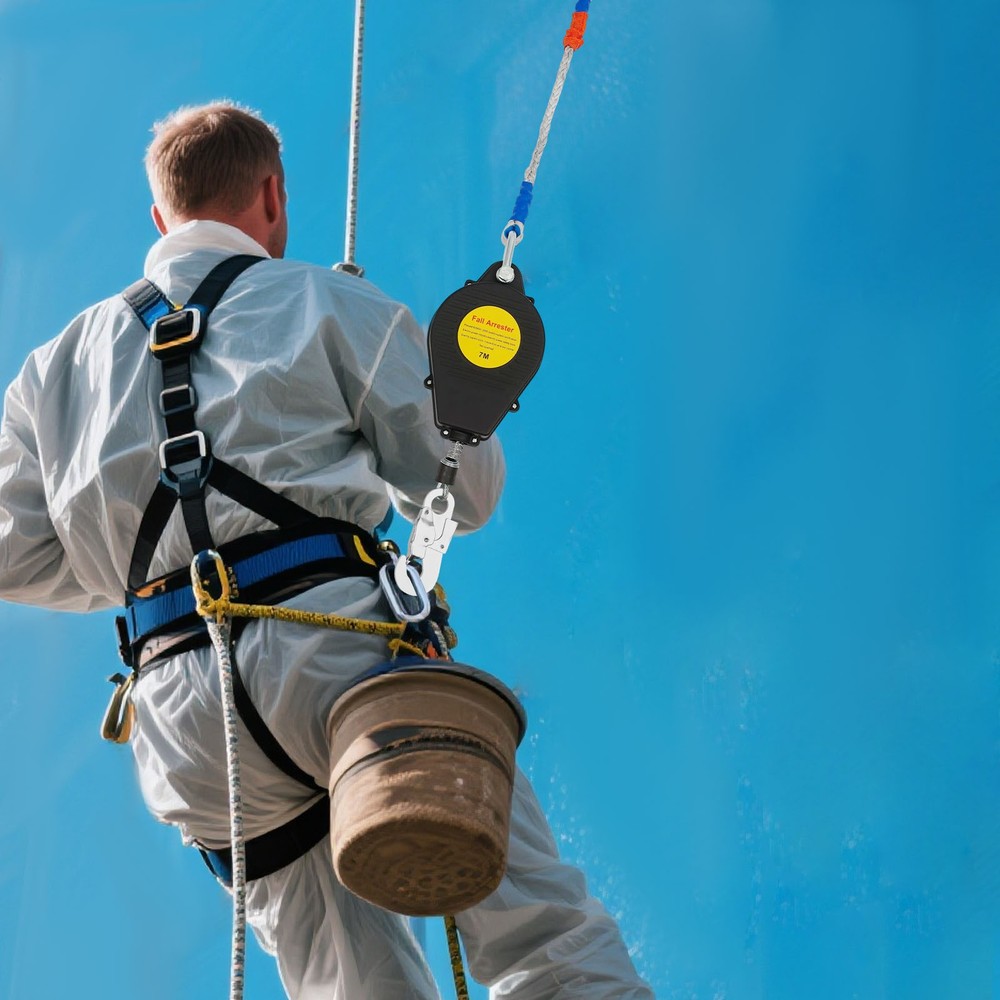 22.9ft Fall Arrester Fall Arrest Protector Fall Protection Gear Self-Retractable