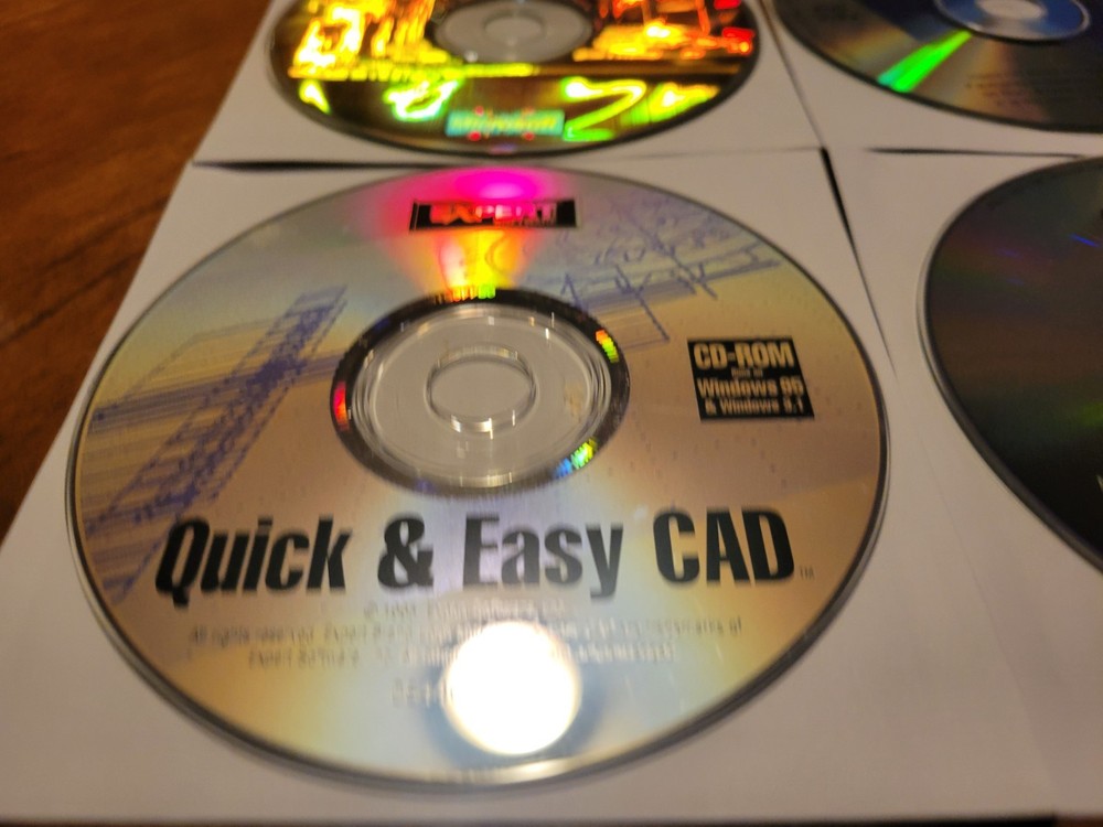 12 - Vintage Computer PC CD-ROM Software Loose Discs - Microsoft Quickbooks More