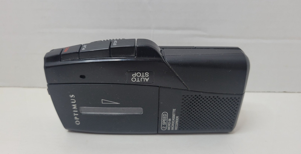 Optimus 2 Speed MICROCASSETTE Recorder Micro 36 USED *TESTED WORKS*